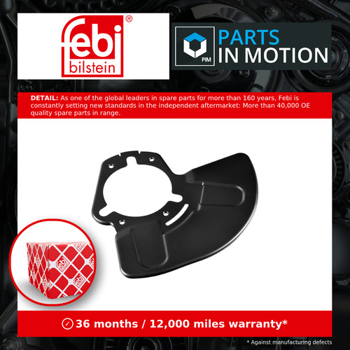 Brake disc splash - splash, fits